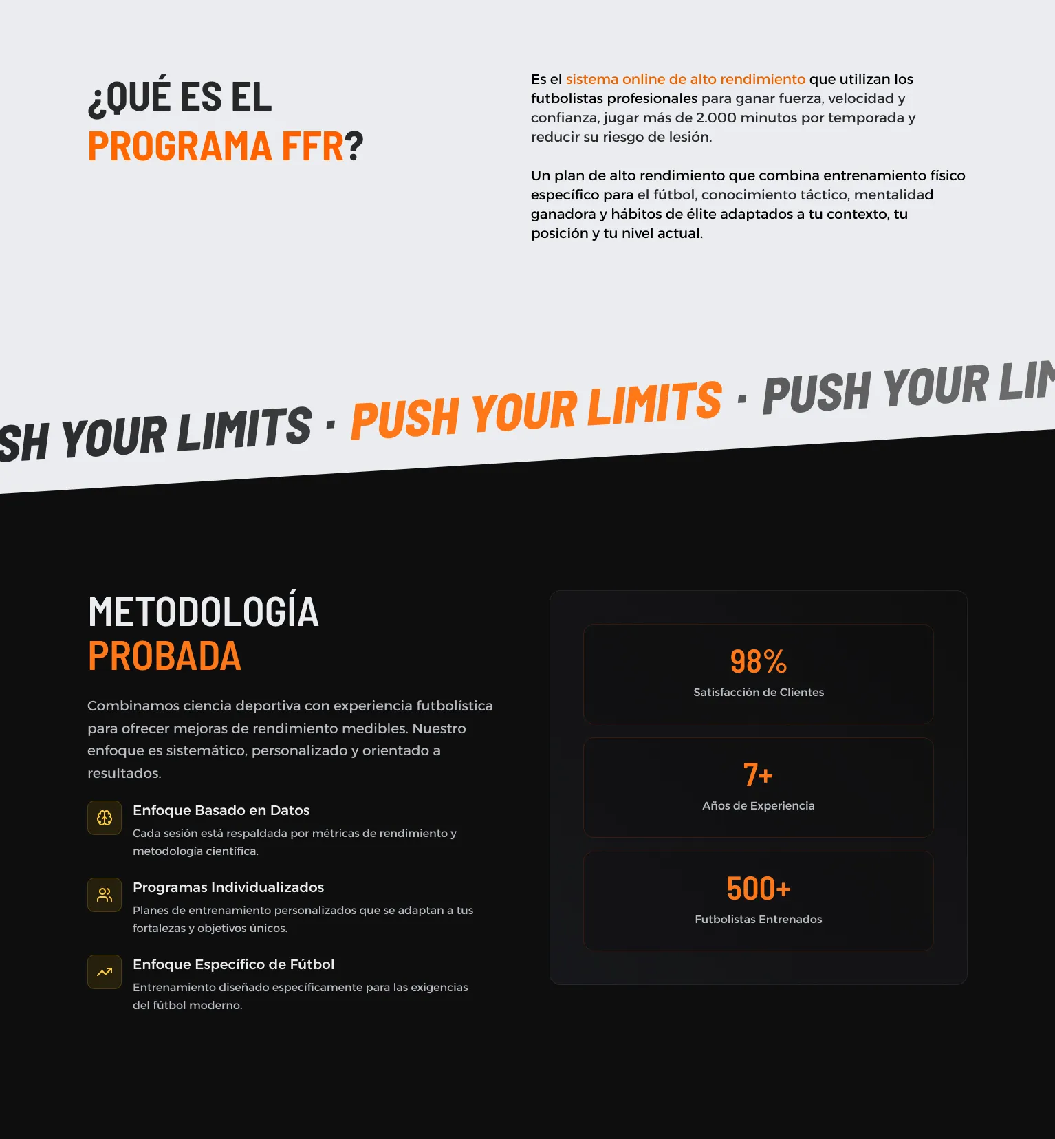 FFR Program — sections